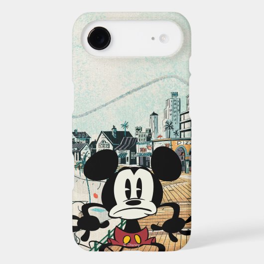 No Service | Alarmed Mickey Case-Mate iPhone Case (Back)