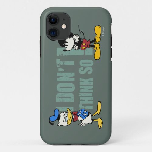 No Service  Mickey and Donald iPhone 11 Case