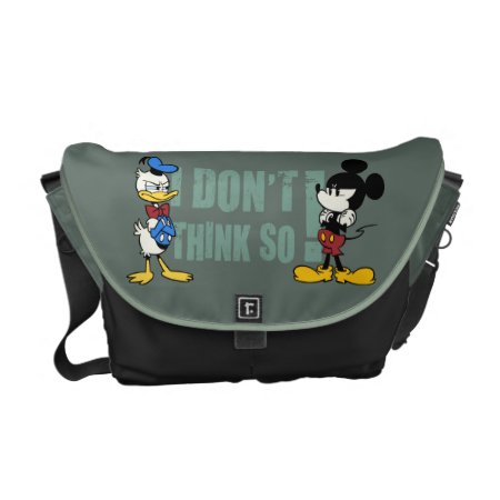 No Service | Mickey And Donald Messenger Bag
