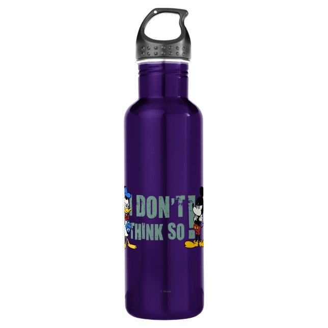 No Service | Mickey and Donald Water Bottle (Front)