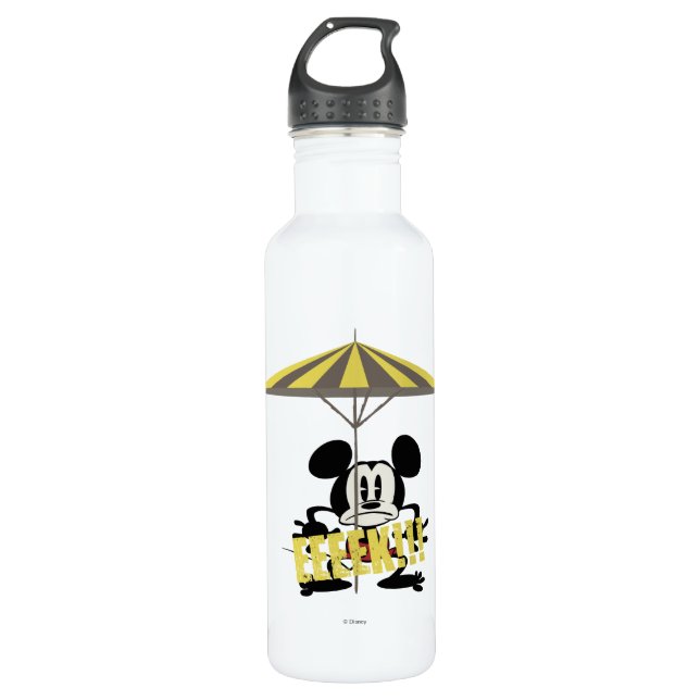 No Service | Mickey - Eeeek! Water Bottle (Front)