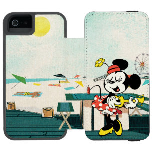 No Service   Minnie with Guitar iPhone SE/5/5s Wallet Case
