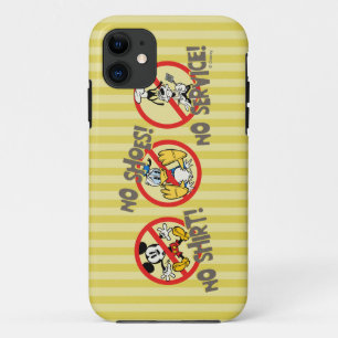 No Service   No Shirts or Shoes iPhone 11 Case