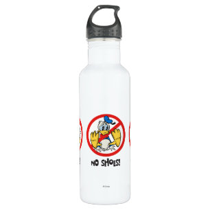No Service No Shirts or Shoes Horizontal Stainless Steel Water Bottle