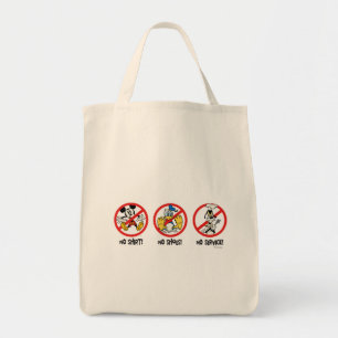No Service   No Shirts or Shoes Horizontal Tote Bag