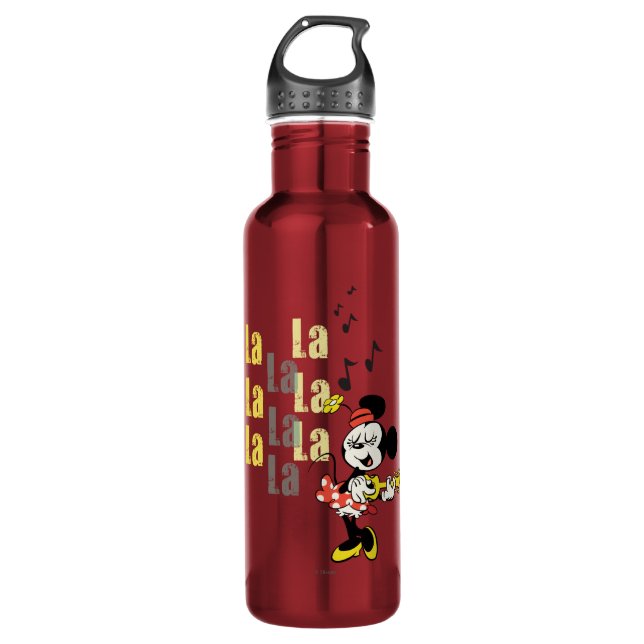 No Service | Singing Minnie Stainless Steel Water Bottle (Front)