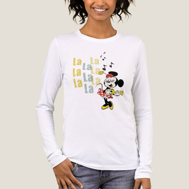 No Service | Singing Minnie Tri-Blend Shirt (Front)