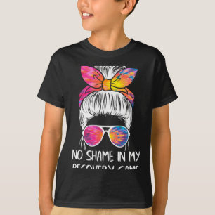 No Shame In My Recovery Game Sobriety Aa Na Anni T T-Shirt