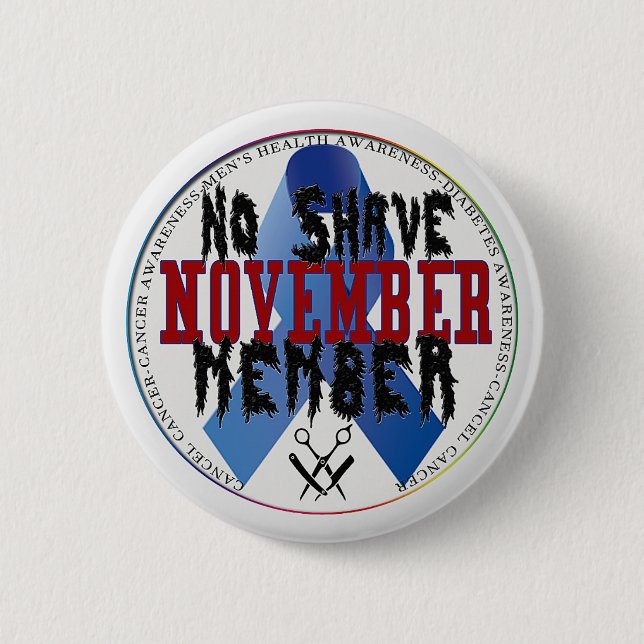 No shave november pin (Front)