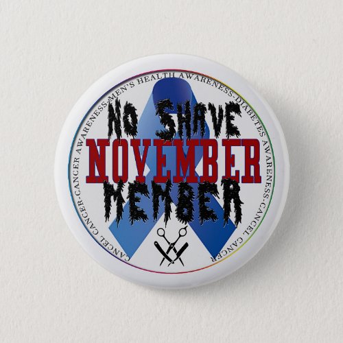 No shave november pin