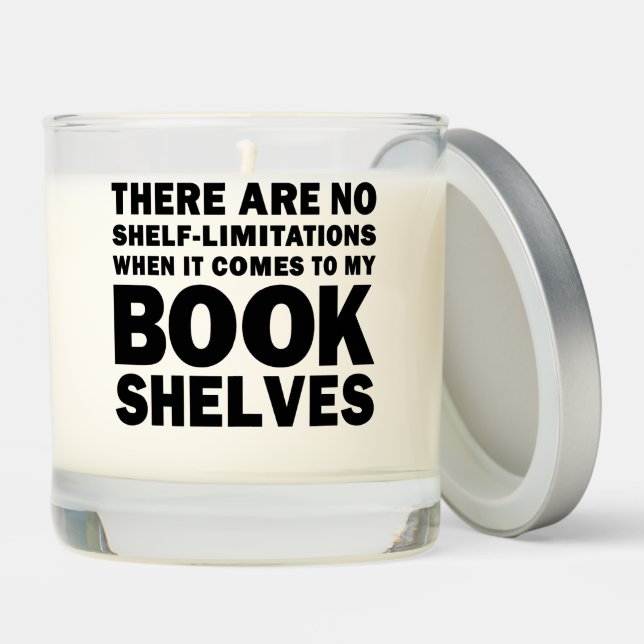 No Shelf-Limitations Bookish Love Scented Candle (Lid)