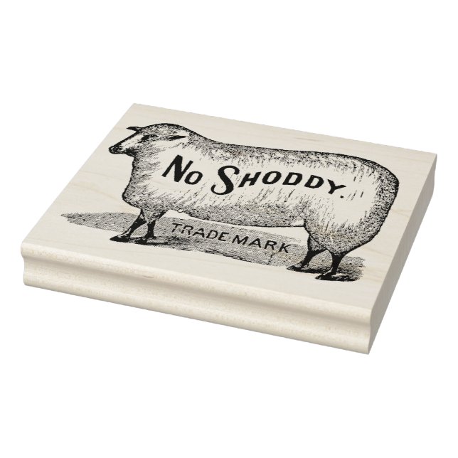 No Shoddy Sheep Vintage Trademark Art Stamp (Stamp)