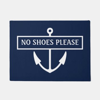 No Shoes Please Dock Mat by InkWorks at Zazzle