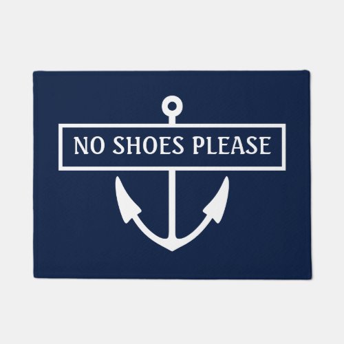 No Shoes Please Dock Mat