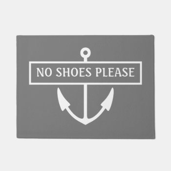 No Shoes Please Dock Mat by InkWorks at Zazzle