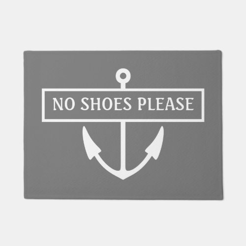 No Shoes Please Dock Mat