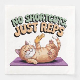 No Shortcuts. Just Reps Paper Dinner Napkins