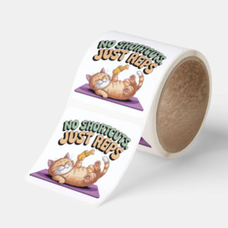 No Shortcuts. Just Reps Square Sticker