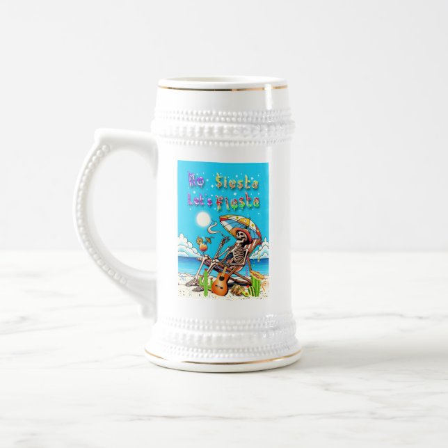 No Siesta Let's Fiesta Beer Stein (Left)