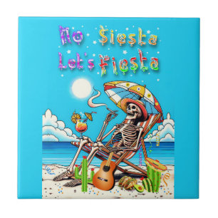 No Siesta Let's Fiesta Ceramic Tile