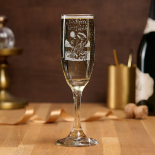 No Siesta Let's Fiesta Champagne Flute