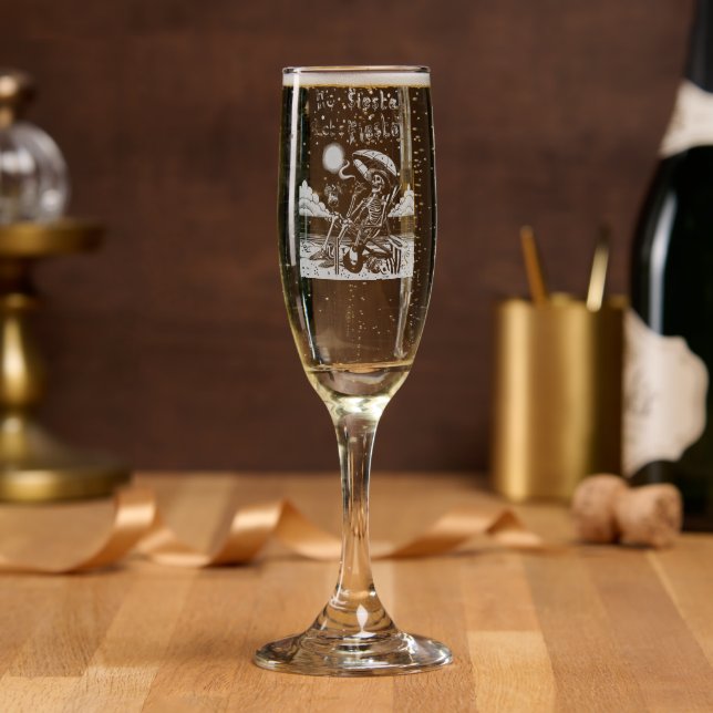 No Siesta Let's Fiesta Champagne Flute (Party)