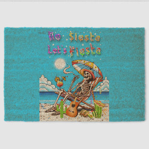 No Siesta Let's Fiesta Fiber Doormat