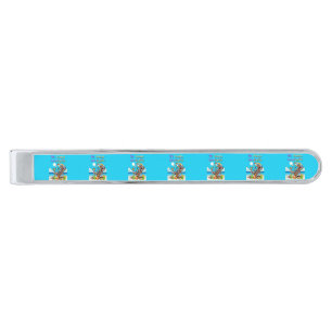 No Siesta Let's Fiesta Silver Finish Tie Bar