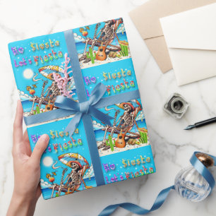 No Siesta Let's Fiesta Wrapping Paper