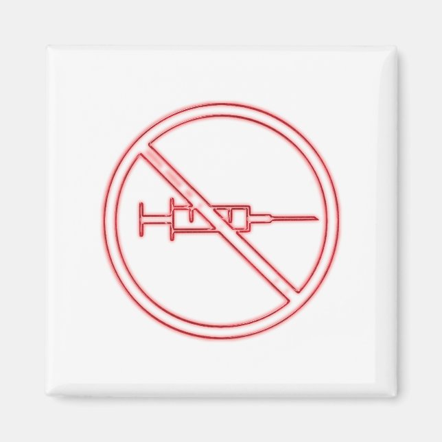No sign, Anti vaxxers concept Magnet (Front)