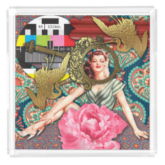 No-Signal - Cheeky Lady Acrylic Tray