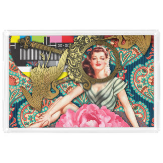 No-Signal - Cheeky Lady Acrylic Tray