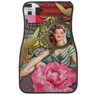 No-Signal - Cheeky Lady Digital Collage Car Mat