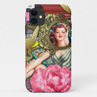 No-Signal - Cheeky Lady Digital Collage iPhone 11 Case