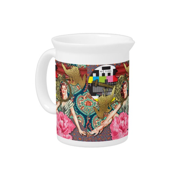 No-Signal - Cheeky Lady Drink Pitcher (Left)
