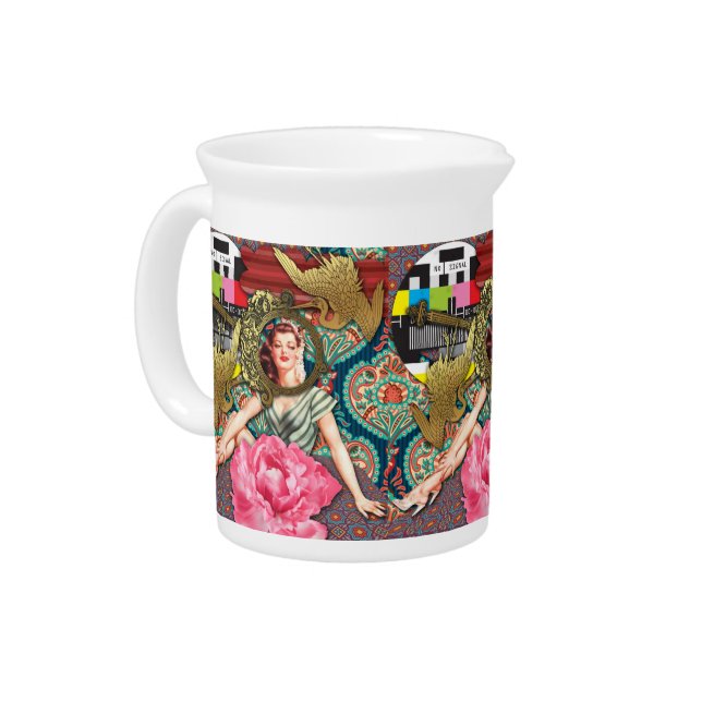 No-Signal - Cheeky Lady Drink Pitcher (Left)