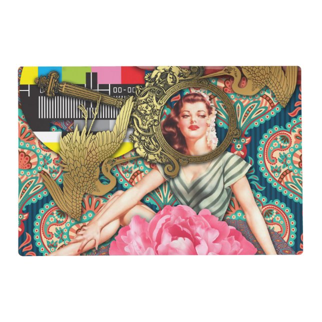 No-Signal - Cheeky Lady Placemat (Front)