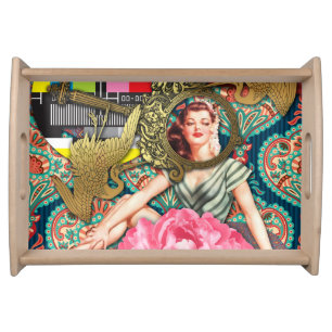 No-Signal - Cheeky Lady Serving Tray