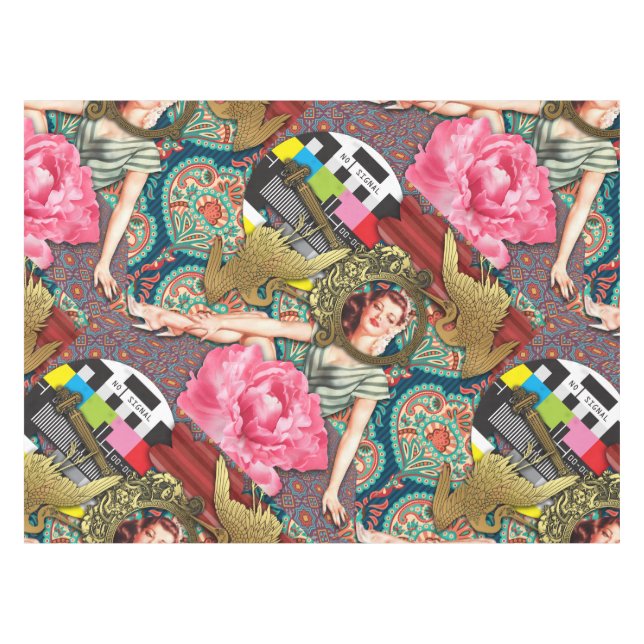 No-Signal - Cheeky Lady Tablecloth (Front (Horizontal))