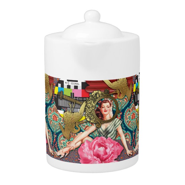 No-Signal - Cheeky Lady Teapot (Front)