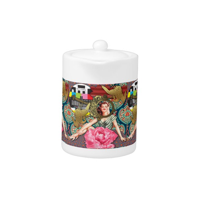 No-Signal - Cheeky Lady Teapot (Front)