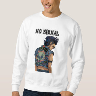 NO SIGNAL Glitch Minimalist Streetwear Sweatshirt
