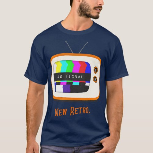 No Signal Retro TV Color Bars Vintage Classic Go R T_Shirt