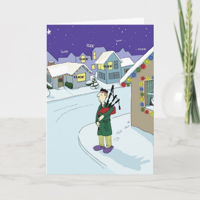 No Silent Night in Duncans Neighborhood Holiday Card (Front)