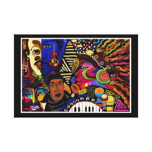 Afrocentric Canvas Art Prints Zazzle No Slave Song By Artist Brenda Phillips Canvas Print