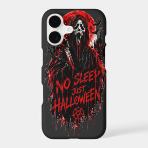 No Sleep Just Halloween Scream Gothic Horror Desig iPhone 17 Case
