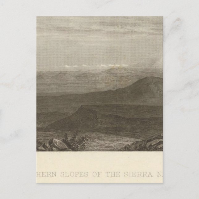 No Slopes of the Sierra Nevada Postcard (Front)