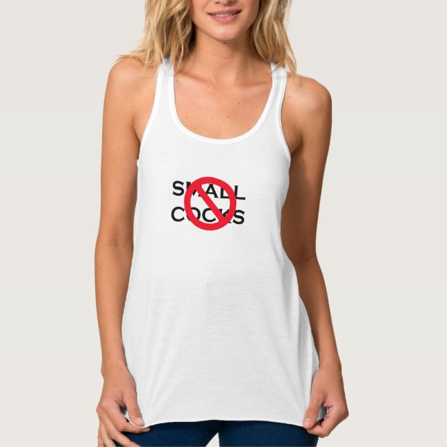 No Small C*cks Tank Top (Front)