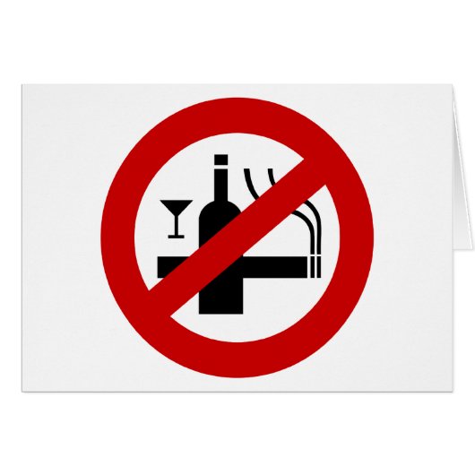 NO Smoking Alcohol ⚠ Thai Sign ⚠ (Front Horizontal)