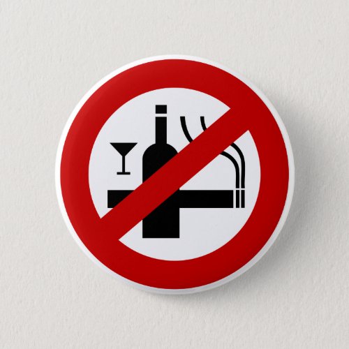 NO Smoking Alcohol  Thai Sign  Button